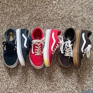 3 Pairs of Vans